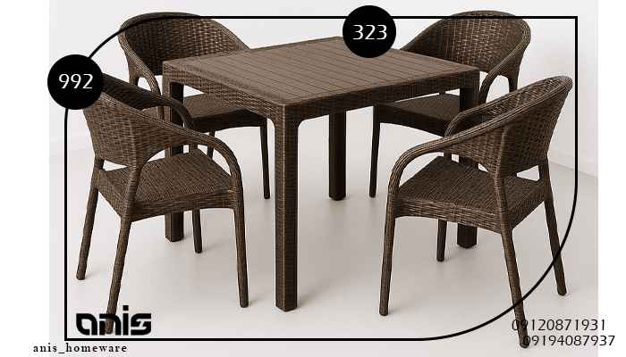 میز و صندلی پلاستیکی شیک