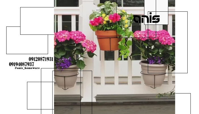گلدان پلاستیکی بالکن